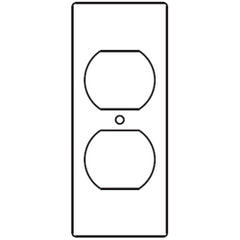 Legrand - Wiremold RFB119-SD RFB9 and RFB11 Series Duplex Receptacle Device Plates