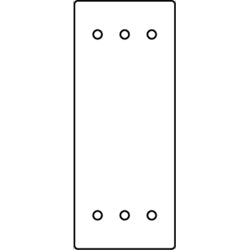 Legrand - Wiremold RFB119-SB RFB9 and RFB11 Series Blank Device Plate
