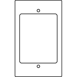 Legrand - Wiremold RFB119-RT RFB9 and RFB11 Series Communication Device Plate