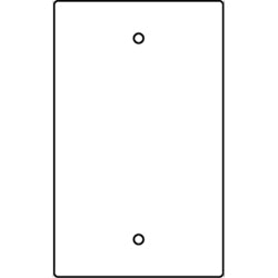 Legrand - Wiremold RFB119-B RFB9 and RFB11 Series Blank Device Plate
