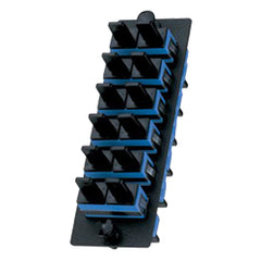 Panduit® FAP6WBUDSCZ Fiber Adapter Panel with 6 SC Duplex Adapters, Blue Zirconia