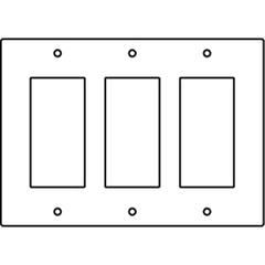 Legrand - Wiremold RFB119-3GFI RFB9 and RFB11 Series GFI Receptacle Device Plate