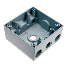 Legrand - Pass & Seymour WPB242 Weatherproof Two Gang Box, Gray