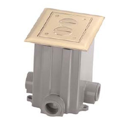 Hubbell PFBRG1 Rectangular Non-metallic Floor and Wall Box 1-Gang