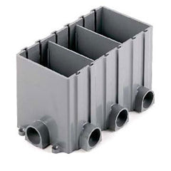 Hubbell PFBRG3 Rectangular Non-metallic Floor and Wall Box 3-Gang
