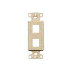 Hubbell NS612 1-gang, 2-Port, Decorator Frame Plate