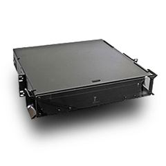 Hubbell FCR2U6SP OptiChannel Fiber Enclosure, Rack Mount, 2U, 6 FSP Panel Capacity