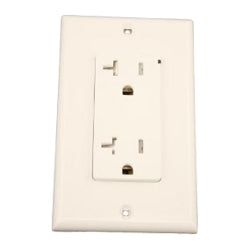 Leviton T5380-W Decora Plus Duplex Receptacle 20 Amp, 125 Volt, NEMA 5-20R