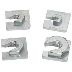 Cooper B-Line SLWN5-8ZN Zinc Plated Slip On Square Washer/Lock Nut, Package of 100