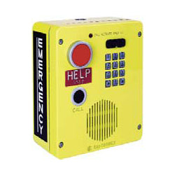 GAI-Tronics 394AL-004 Surface-Mount Emergency Telephone with Keypad Voice Annunciation & Extreme Cold Weather Option, Aluminum