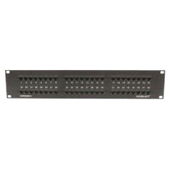 Hubbell NS5E48U NETSELECT Universal Patch Panel, Category 5e, Black, 48-port, Wall Mount