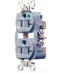 Hubbell HBL8300 Hospital Grade Isolated Ground Narrow Body Duplex Receptacle