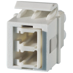 Legrand - Ortronics OR-KSLC 1-LC (2 Fibers) Fiber Keystone Module, Fog White, Pack of 10