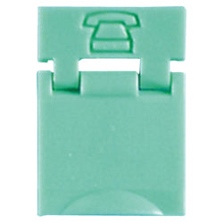 Legrand - Ortronics OR-20325154 Colored Designation Shutters, Phone, Light Green (Package of 100)