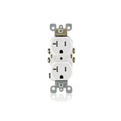 Leviton T5820 Duplex Receptacle 20 Amp, 125 Volt, NEMA 5-20R