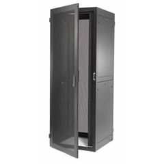 Hubbell H2N8436 Standard 84" H x 36" D, 45 Rack Unit Network Cabinet with Sides
