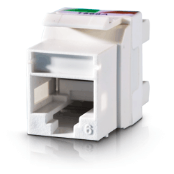Legrand - Ortronics OR-KS6A-88 Category 6 Keystone Jack, Cloud White
