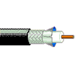 Belden 7731SB Duofoil® 14 AWG Solid Bare Copper Coaxial Cable, 1000'