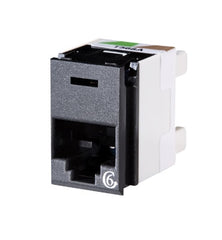 Legrand - Ortronics OR-PJ600-00 Clarity 6 Rear Load Panel Jack, Black