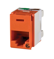 Legrand - Ortronics OR-PJ600-43 Clarity 6 Rear Load Panel Jack, Orange