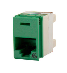 Legrand - Ortronics OR-PJ600-45 Clarity 6 Rear Load Panel Jack, Green