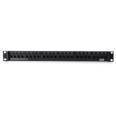 Hubbell HP6A24US NEXTSPEED Ascent Cat 6A 24-port Patch Panel, Component, Silver