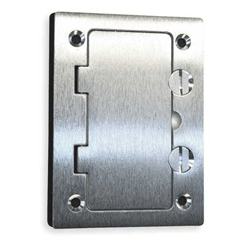 Legrand - Wiremold 828DPGFITCAL Omnibox™ Aluminum Rectangular Duplex Cover Plate