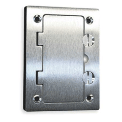 Legrand - Wiremold 828DPGFITCAL Omnibox™ Aluminum Rectangular Duplex Cover Plate
