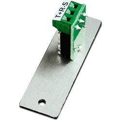 Legrand - Wiremold AV7005BK 3.5mm Stereo Mini Jack to Captive Screw Term, Single Plate