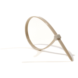 HellermannTyton 111-01235 PEEK Insulock Beige Cable Tie 7.2" Length (Package of 100)