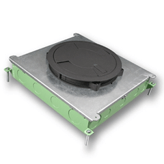 Legrand - Wiremold RFB6E Series Six Compartment Single- or Multi-Service Recessed Floor Box