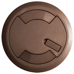 Legrand - Wiremold 8CTBZTR Tamper Resistant Evolution 8AT Series Flush Style Cover Assembly, Bronze