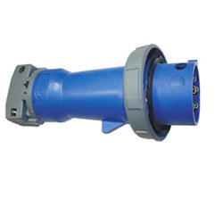 Hubbell HBL5100P9W 120/208 AC 3-Phase 4P5W Wiring Watertight Pin and Sleeve Plug