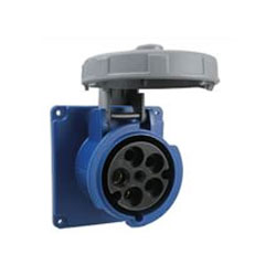 Hubbell HBL5100R9W 120/208 AC 3-Phase 4P5W Wiring Watertight Pin and Sleeve Receptacle