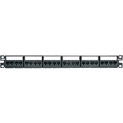 Panduit® CPPKL6G24WBL Mini-Com® TX6 PLUS Modular 24 Port Patch Panel