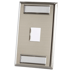 Legrand - Ortronics OR-403STJ11 TracJack Stainless Steel Faceplate