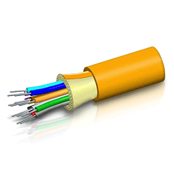 CommScope - Uniprise P-002-DS-6F-FSUOR Plenum Single Unit Distribution Cable, 2 Fiber, Orange (1640')