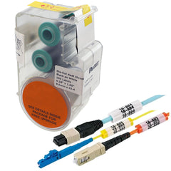 Panduit® S075X100VAC 12–10 AWG Self-Laminating Print On Area 0.75" x 1.00" Label Cassettes for PanTher LS8E Hand-Held Thermal Transfer Printer, White