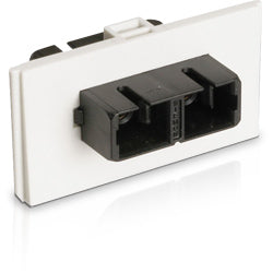 Siemon MX-SMB-SC-02 Bezel with Duplex Multimode/Singlemode SC Adapter, White