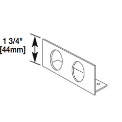 Legrand - Wiremold AL4010B2 AL4000 Series Raceway Entrance End Cap with Two 1 1/16" Provisions