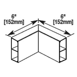 Legrand - Wiremold AL4017 Internal Mitered Elbow with Coupling