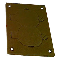 Legrand - Wiremold 828PR-BRN Nonmetallic Duplex Cover Plate, Brown