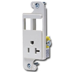 Hubbell RJ65WTR NETSELECT JLOAD™ Standard Multimedia 15A/125V Unloaded Outlet, Tamper Resistant