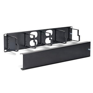 ICC ICCMSCMPK2 2U Metal Interbay Panel, with 5 Rings and Cover