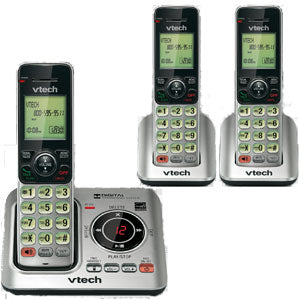 Vtech CS6629-3 DECT 6.0 Expandable 3 Handset Cordless Answering System with Caller ID, ITAD, and Speakerphone
