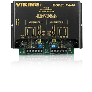 Viking PA-60 60 Watt Compact Two Zone Amplifier