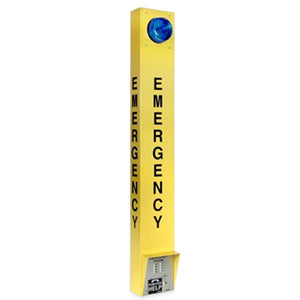 Viking E-1600-BLTIPEWP ADA Compliant VoIP Emergency Tower Phone with Blue Strobe Light and Voice Announcer