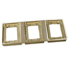 Legrand - Wiremold 837T Three Gang Brass Tile Flange