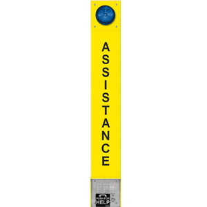 Viking E-1600-ASTIPEWP ADA Compliant VoIP Tower Phone with Blue LED Beacon and Strobe Light
