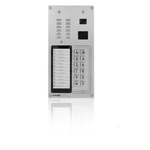 Viking K-1275 12 Button Apartment Entry Phone with Built-In Door Strike Relay Card Reader and Camera